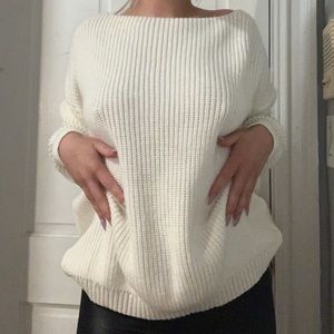 Cream Lowback sweater